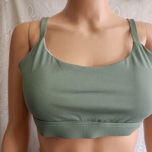 Sleek Olive Sports Bra